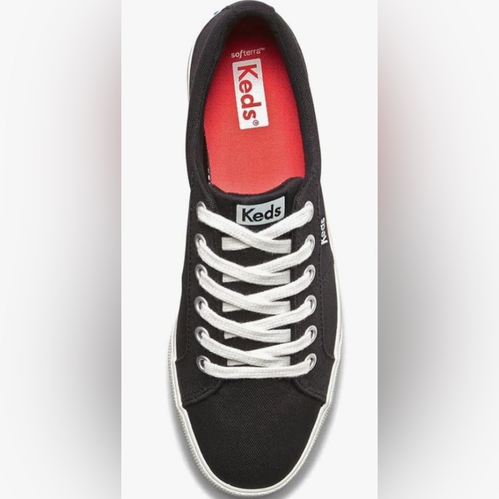 Keds Jump Kick Duo Black Sneakers with White Accents 9 VGUC